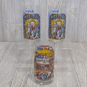 Vintage 1981 Lot of 3 The Muppets Mcdonalds Miss Piggy Happiness Hotel Mugs